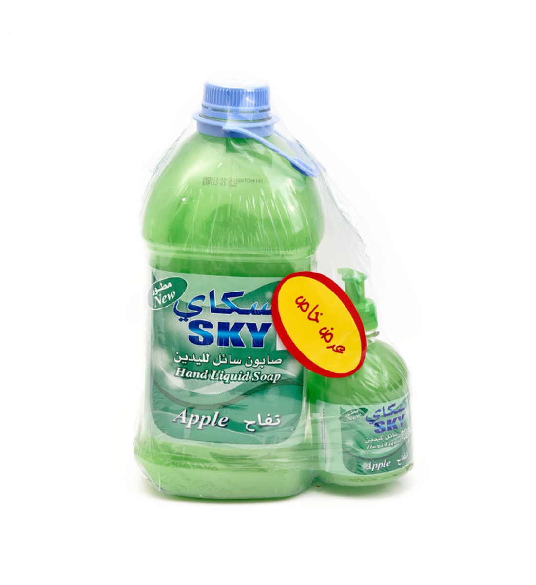 Sky hands soap 3 liter with 400 ml apple scent